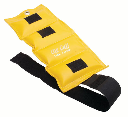 Original Adjustable Ankle and Wrist Weight for Yoga, Dance, Running, Cardio, Aerobics, Toning, and Physical Therapy. 7 Lb - Lemon